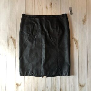 Vegan, Black “Leather” Skirt